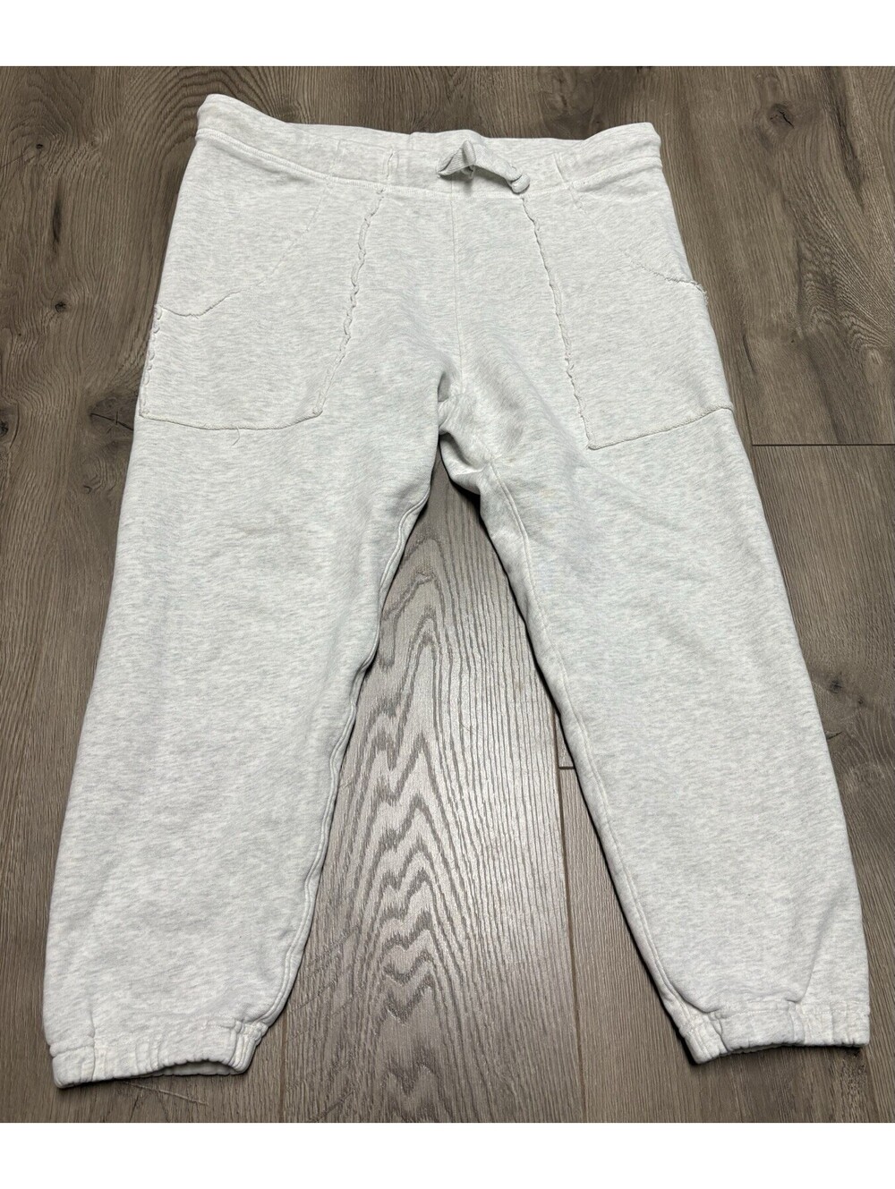 Frank and Eileen EAMON Gray Melange jogger sweat pants, Triple Fleece, sz L
